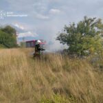 На Житомирщині ДСНС врятувала пшеничне поле від масштабної пожежі