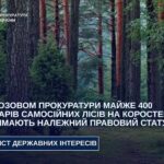 За позовом прокуратури майже 400 гектарів самосійних лісів на Коростенщині отримають офіційний статус