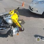 ДТП у центрі Житомира: під колесами легковика Nissan травмувався 17-річний мотоцикліст