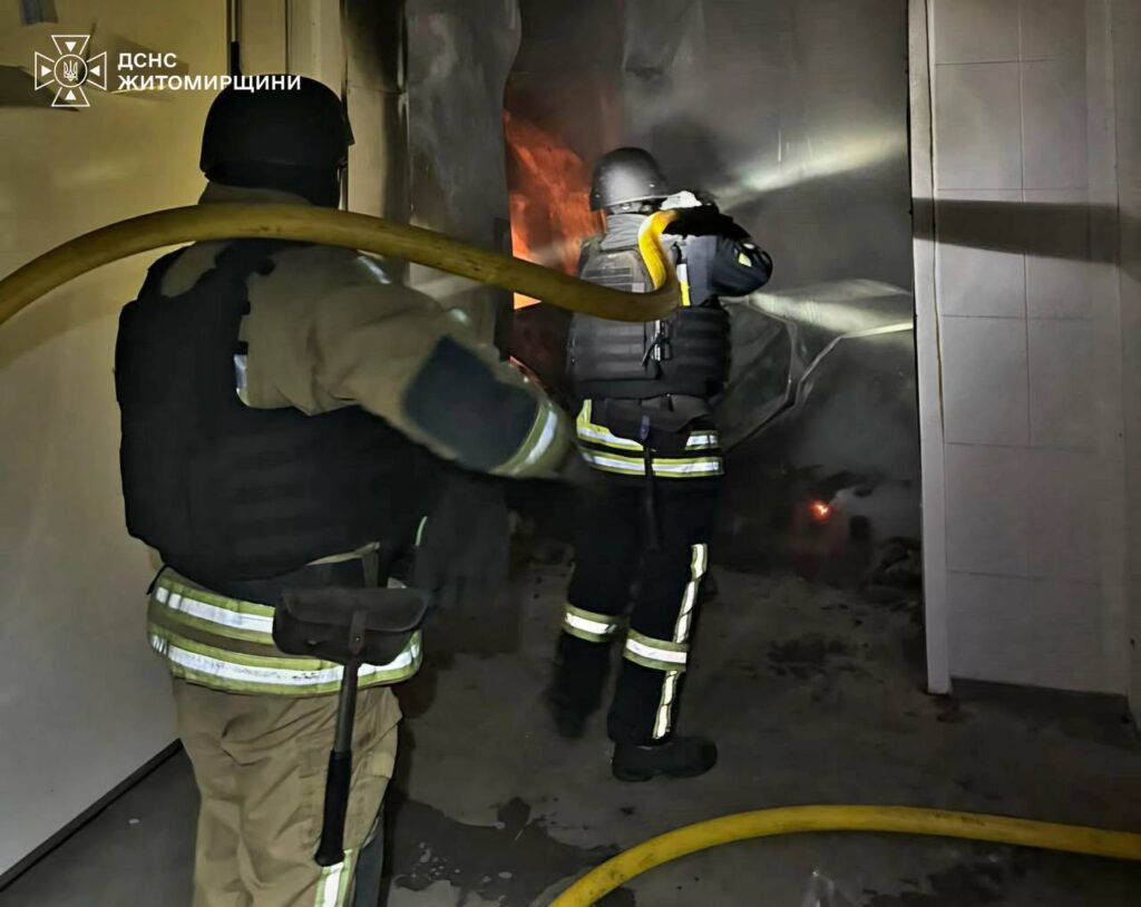 На Житомирщині через нічні удари постраждали енергооб’єкти та харчові підприємства, — ОВА